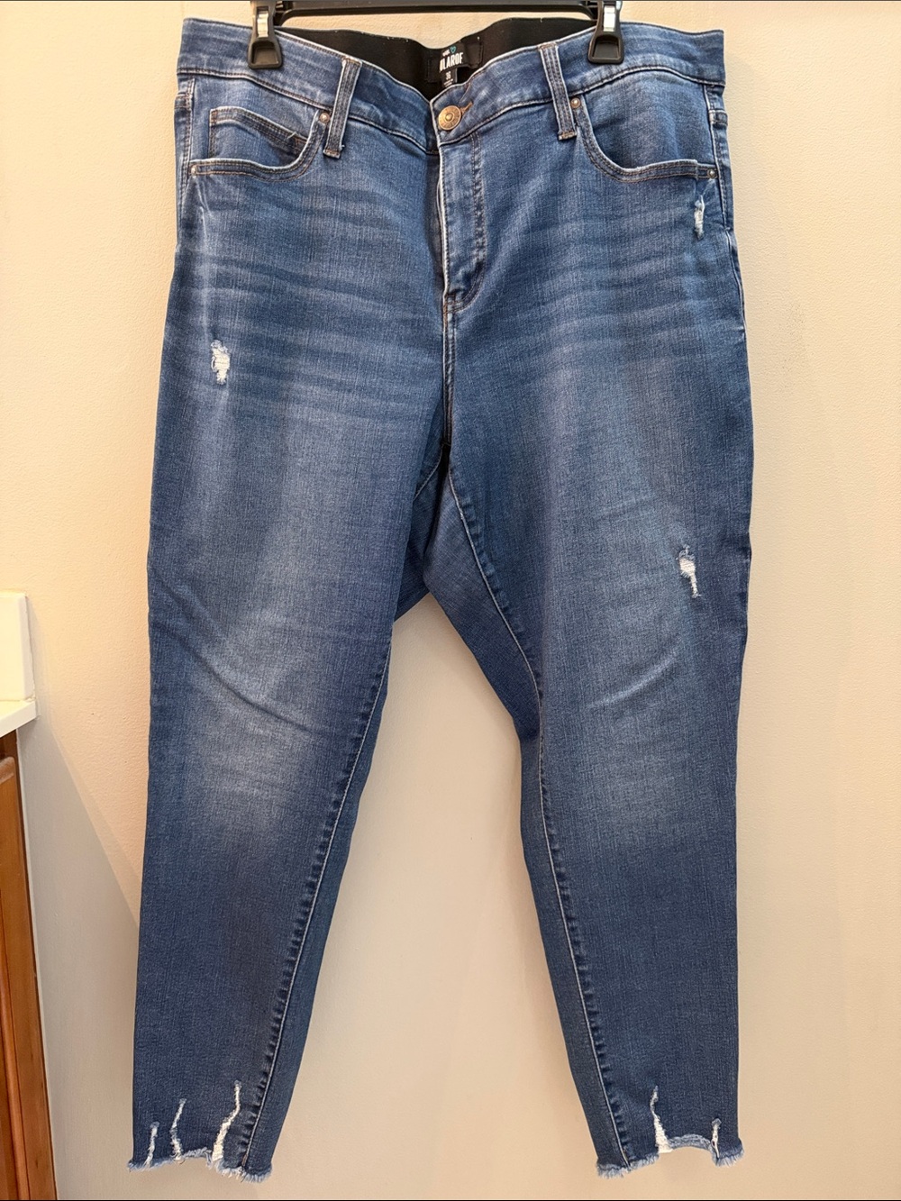 LuLaRoe Blue Skinny Jeans with Washed Fade